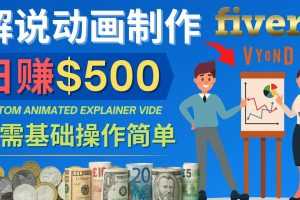 （4286期）制作解说类动画视频（Animated Explainer）日赚500美元以上 – 0基础可操作