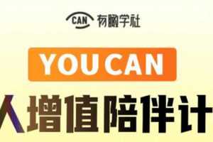 （1883期）YOUCAN个人增值陪伴计划：提升个人“稳定可持续赚钱能力”