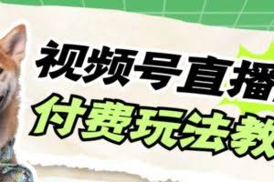 （7660期）视频号美女付费无人直播，轻松日入500+【详细玩法教程】