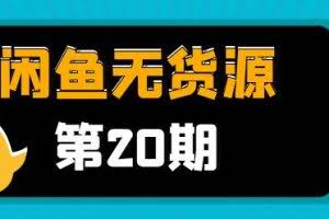 龟课·闲鱼无货源电商课程第20期：闲鱼项目操盘手带你从0到月入20万+