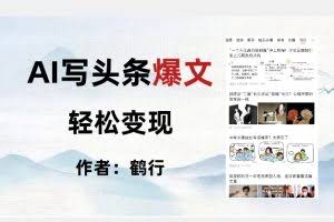 暴力拆解AI写头条爆文，轻松日入500+