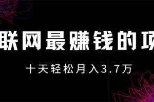 (12396期)互联网最赚钱的项目没有之一,轻松月入7万+,团队最新项目
