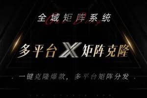（13126期）全域矩阵系统，可一键克隆爆款矩阵分发到多个平台！矩阵操作日引流500+！