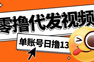 视频代发纯绿色项目，不用剪辑提供素材直接发布，0粉丝也能轻松日入50+