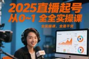 2025直播起号从0~1全实操课，全是干货