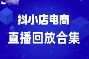短视频电商：抖小店变现从0到盈利过直播回放