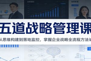 五道战略管理课：从思维构建到落地监控，掌握企业战略全流程方法论