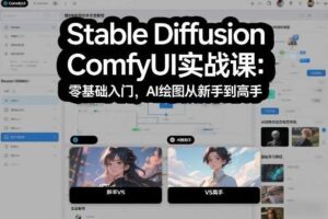 Stable Diffusion ComfyUI实战课：零基础入门，AI绘图从新手到高手