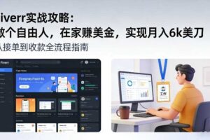 Fiverr实战攻略，做个自由人，在家賺美金，实现月入6k美刀