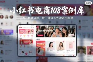 小红书电商108案例库，百W利润分析，带一部分人先冲进小红书【文档】