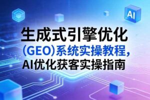 生成式引擎优化（GEO）系统实操教程，AI优化获客实操指南
