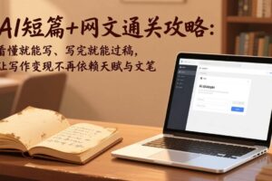 (18064期)AI短篇+网文通关攻略-更新4月:看懂就能写、写完就能过稿,让写作变现不再依赖天赋与文笔