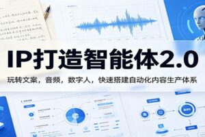 IP打造智能体2.0：玩转文案，音频，数字人，快速搭建自动化内容生产体系