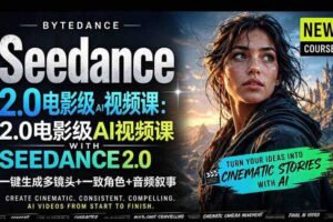 字节跳动的Seedance 2.0 AI电影视频生成制作教程，一键生成多镜头+一致角色+音频叙事-中英字幕
