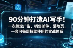 90分钟打造AI写手！一次搞定广告、销售邮件、落地页，一套可每周持续使用的实战体系【原创双语字幕】